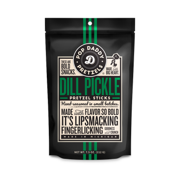 Pop Daddy Pretzels - 'Dill Pickle' Pretzel Sticks (7.5OZ).