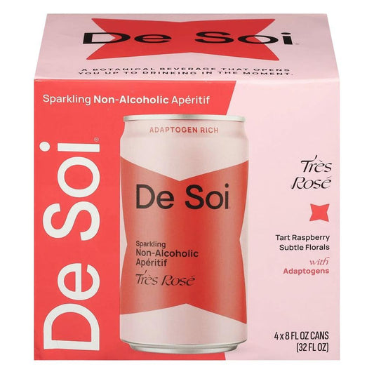 De Soi - 'Tres Rose' Sparkling Non-Alcoholic Aperitif (4PK).