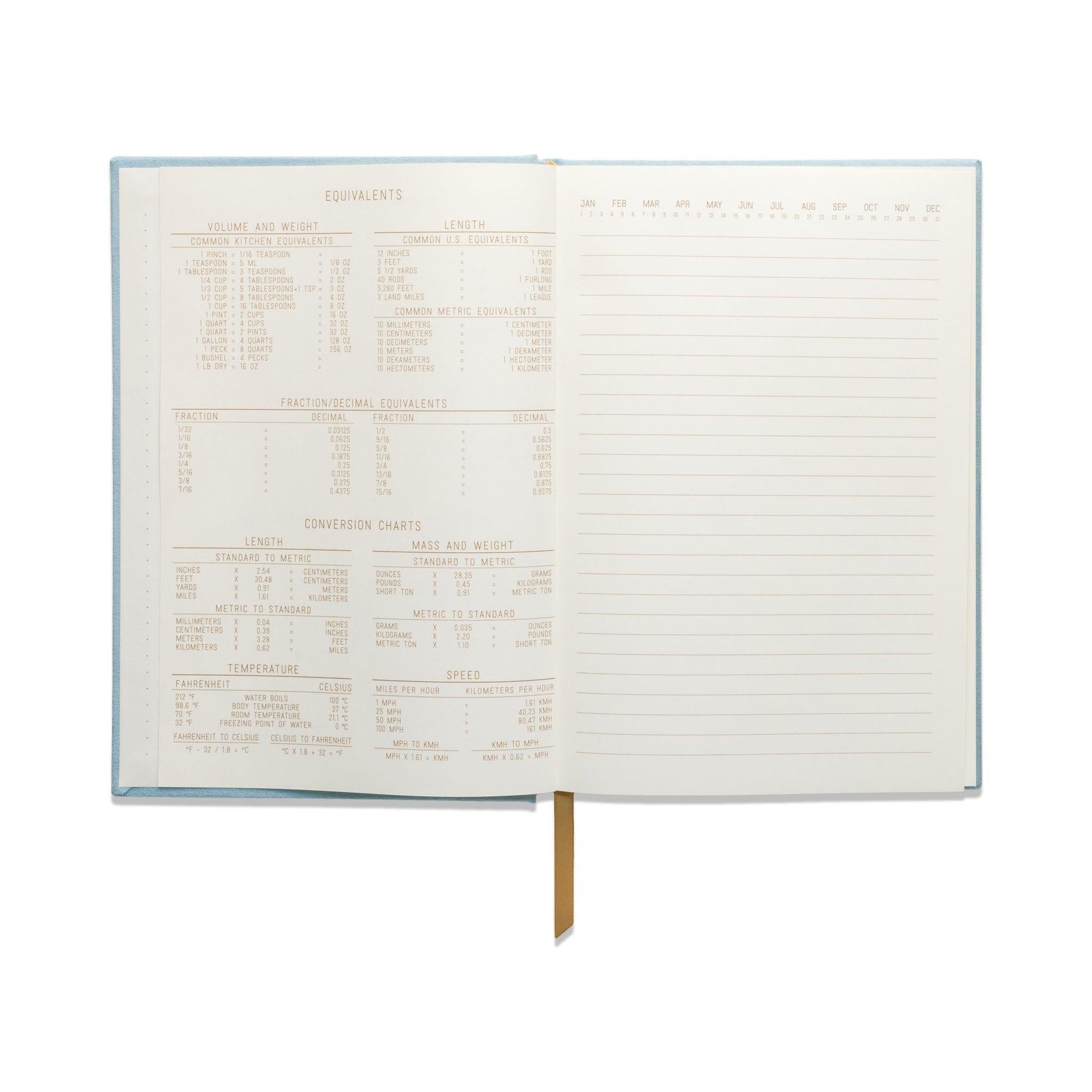 Designworks Ink - 'Arch Dot Blue' Suede Cloth Journal w/ Pocket Notes.