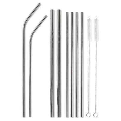 Designworks Ink - 'This Is The Last Straw' Stainless Steel Straw Set.