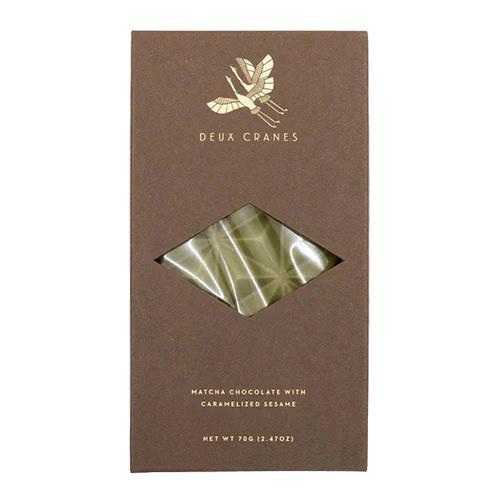 Deux Cranes - Matcha Chocolate w/ Caramelized Sesame (84G).