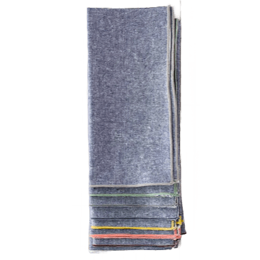 Dot and Army Denim Chambray Cloth Napkins