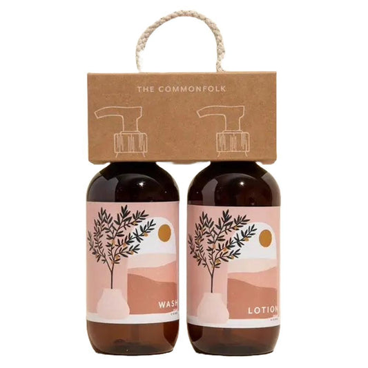 The Commonfolk Collective - 'The Lemon Tree' (Coconut + Lime) Wash & Lotion Kit (2x500ML).