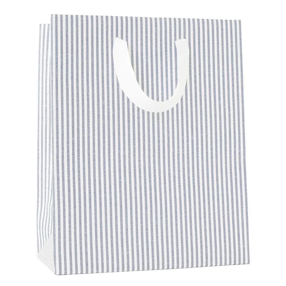 Sugar Paper - 'Blue Ticking Stripe' Gift Bag (1CT).