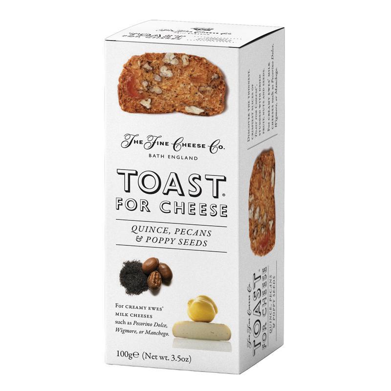 The Fine Cheese Co. - 'Toast for Cheese' Quince, Pecans & Poppy Seeds (3.5OZ).