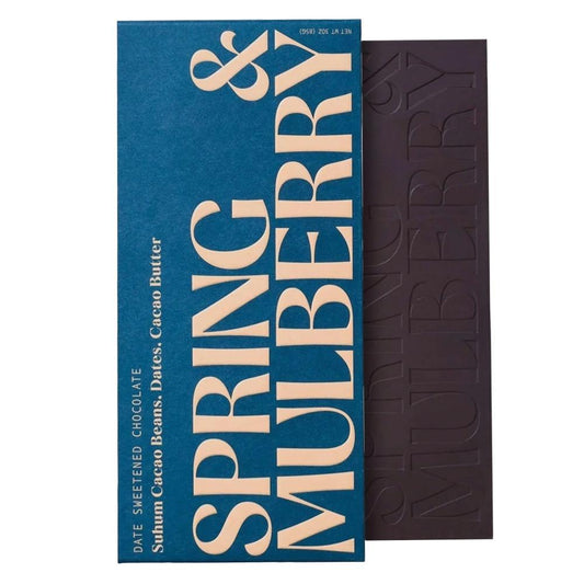 Spring & Mulberry - 'Pure Date' Mini Date Sweetened Chocolate (22G).