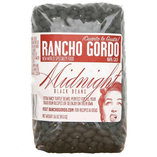 Rancho Gordo - 'Midnight' Black Heirloom Beans (16OZ).