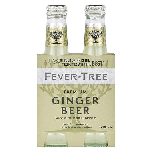 Fever Tree - 'Premium' Ginger Beer (4x200ML).