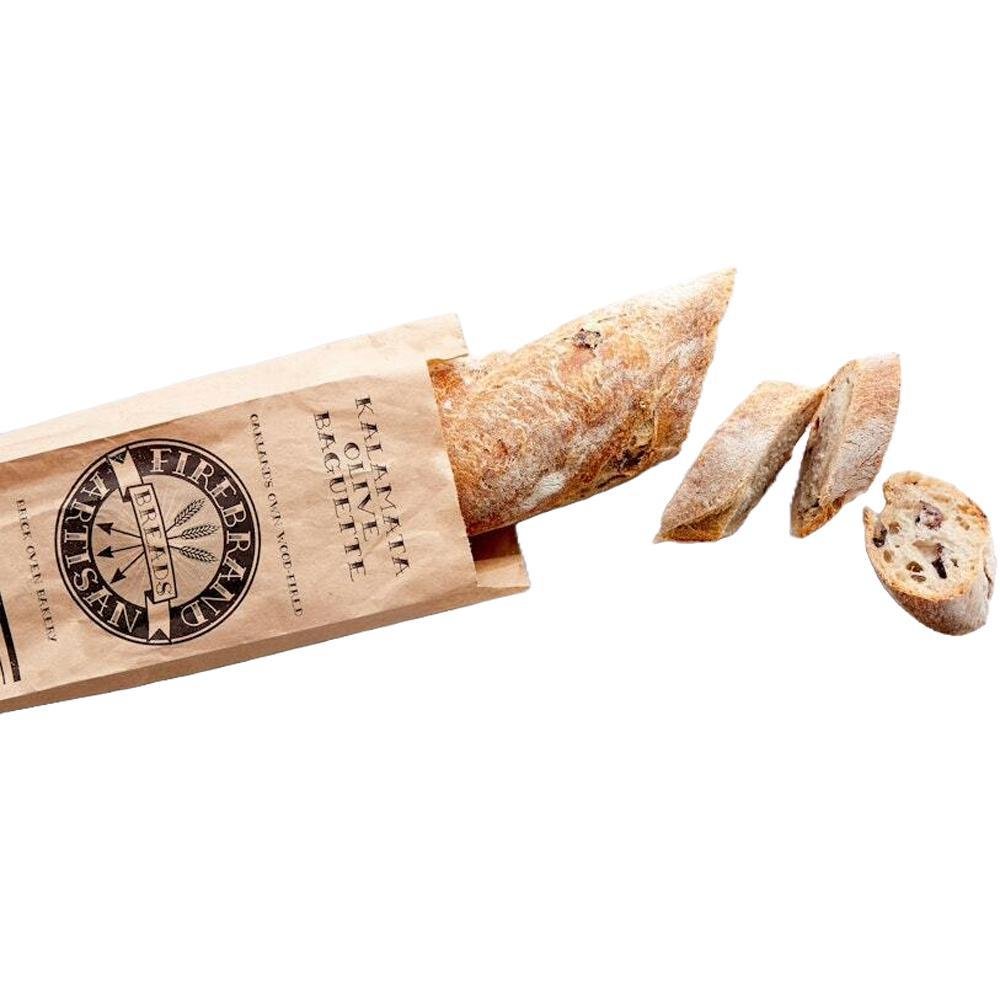 Firebrand Artisan Breads - Kalamata Olive Sourdough Baguette (16OZ).