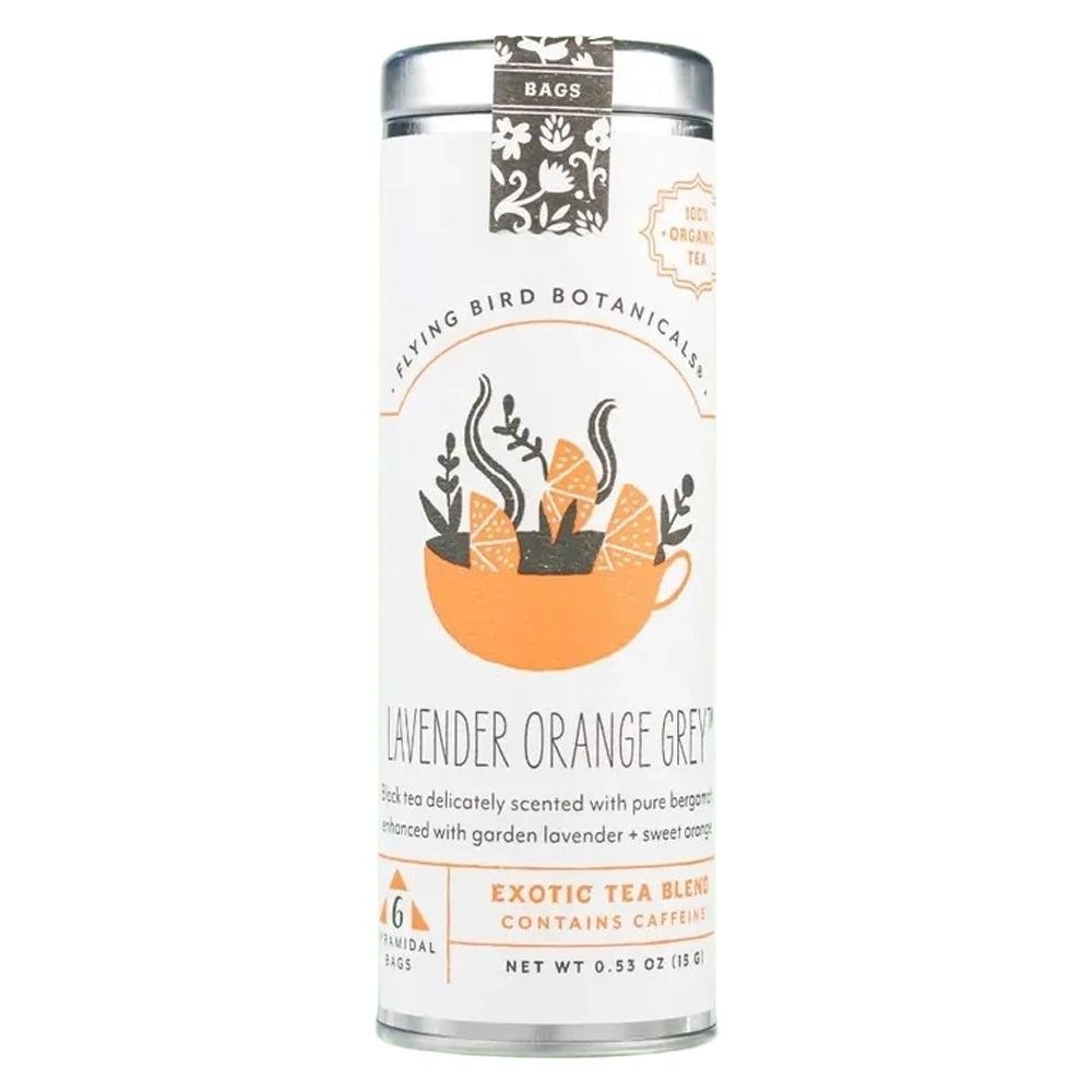 Flying Bird Botanicals - 'Lavender Orange Grey' Herbal Tea Blend (6CT)