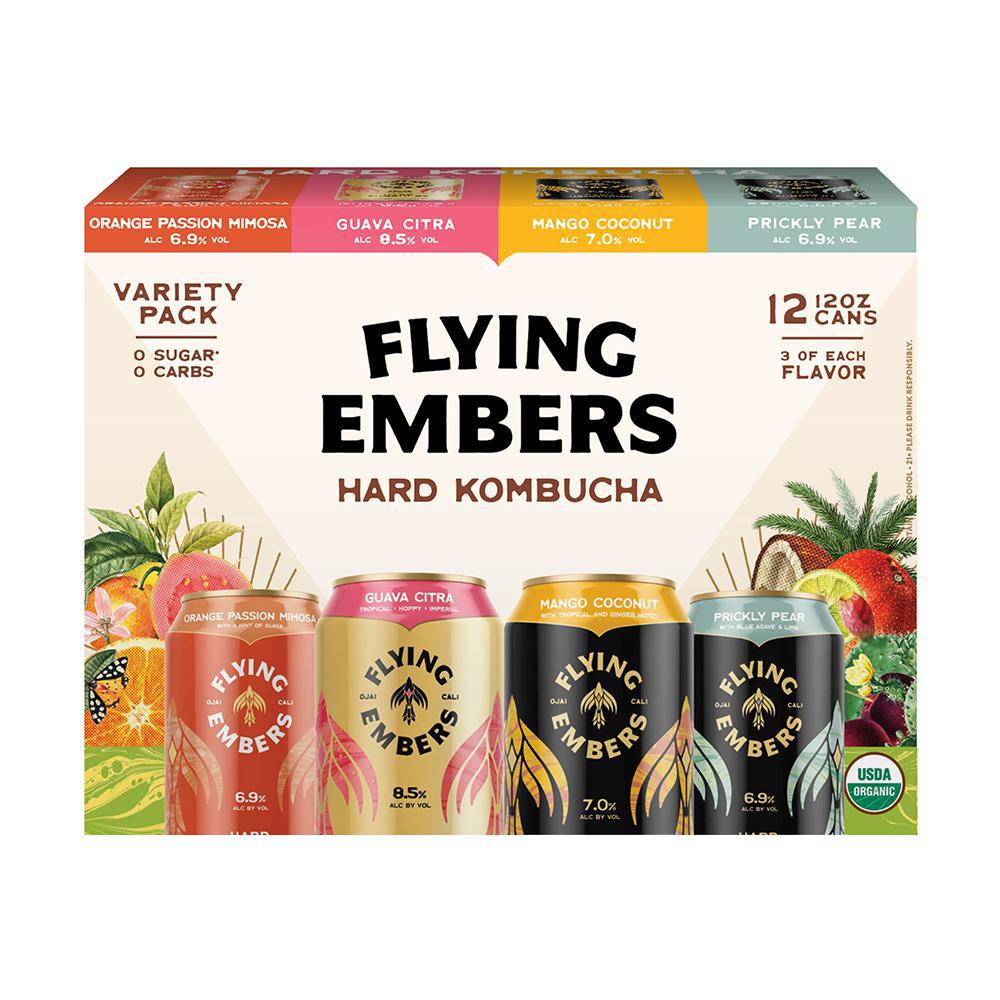 Flying Embers - Hard Kombucha Variety Pack (12PK).