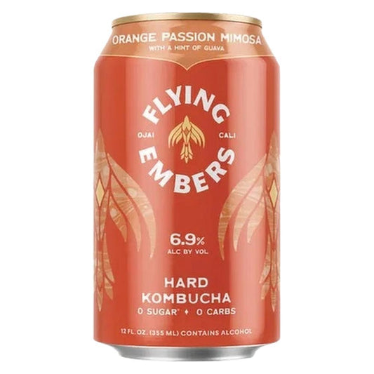 Flying Embers - 'Orange Passion Mimosa' Hard Kombucha (12OZ).