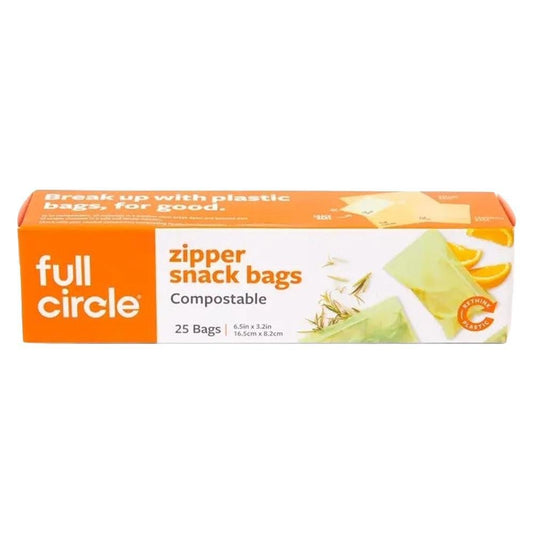 Full Circle Home - Compostable Sandwich Zipper Bags (25CT).