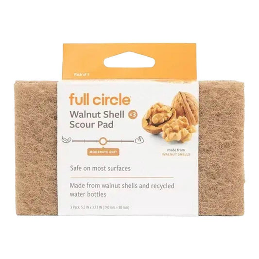 Full Circle Home - Walnut Shell Scour Pads (3CT).