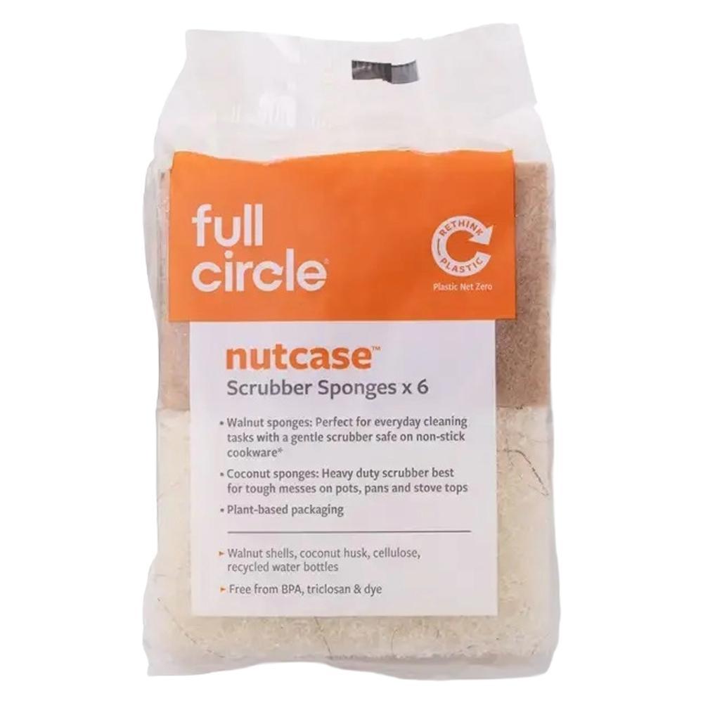 Full Circle Home  - Nutcase Mixed Scrubber Sponges (6CT).