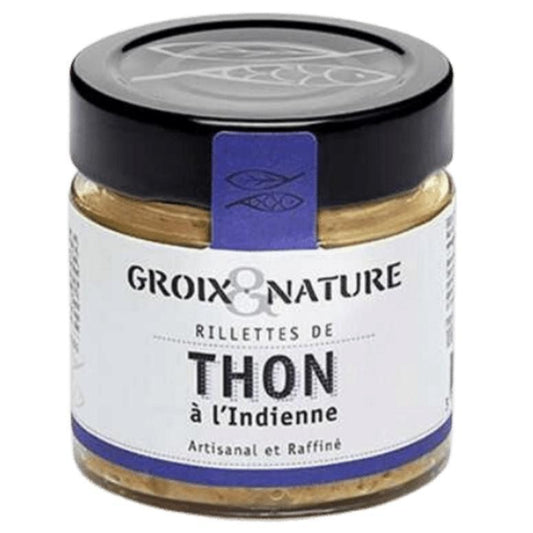 Groix & Nature - 'Tuna Rillettes' Gourmet Seafood Spread w/ Indian Spices (3.5OZ).
