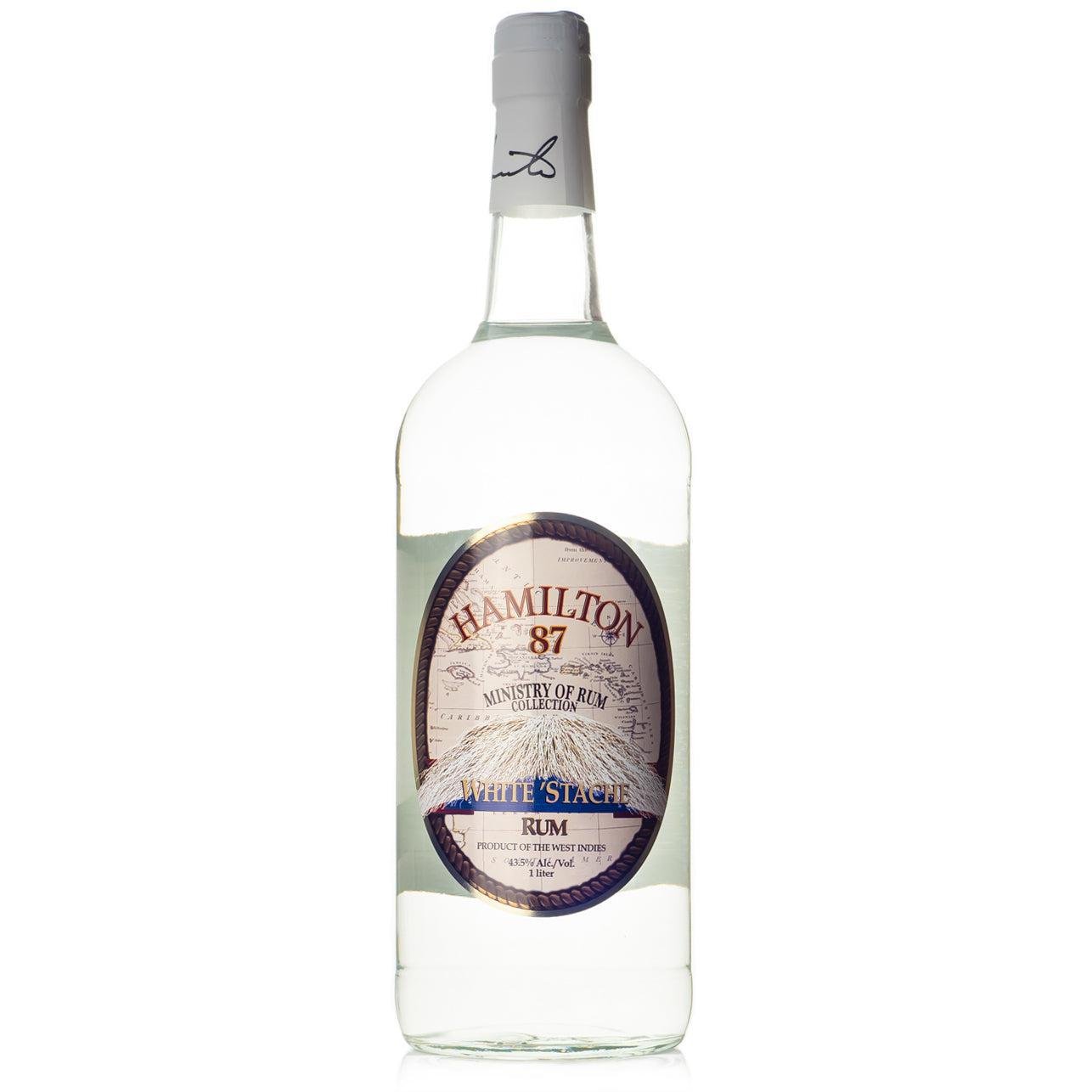 Hamilton - 'White Stache' West Indies Rum (1L).