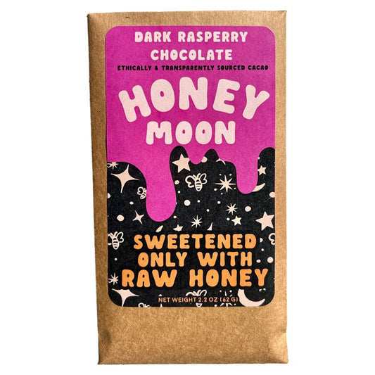 Honeymoon Chocolates - Raspberry Dark Chocolate Bar (2.2OZ).