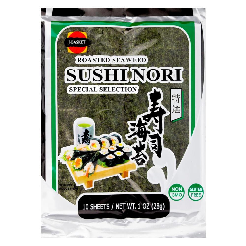J Basket - 'Sushi Nori' Roasted Seaweed (10CT | 1OZ).