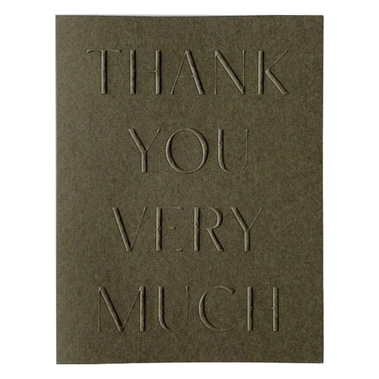 Jaymes Paper - 'Thank You Very Much' Card (1CT).