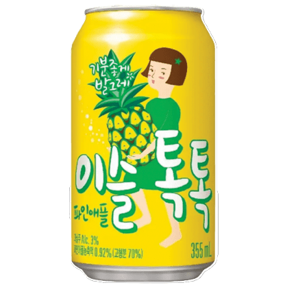 Jinro - 'TokTok' Pineapple Sparkling Soju (355ML).