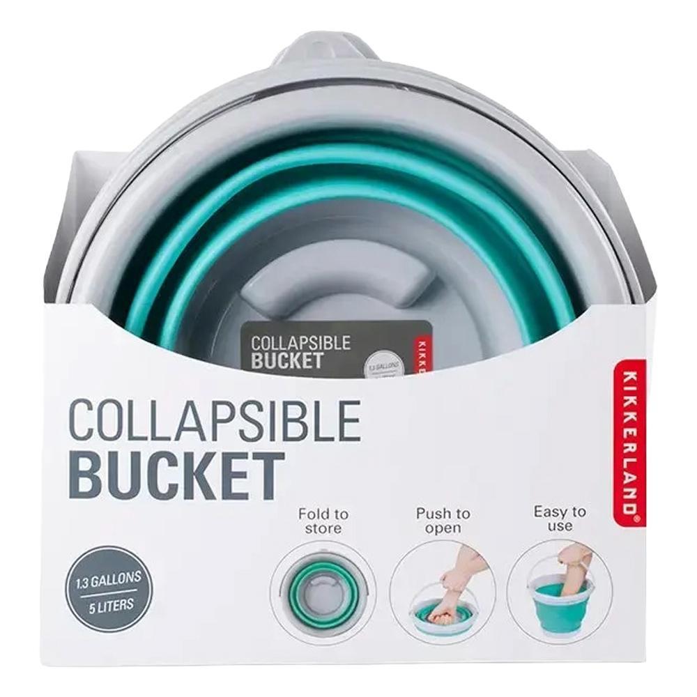 Kikkerland Design - 'Aqua' Collapsible Bucket (1CT).