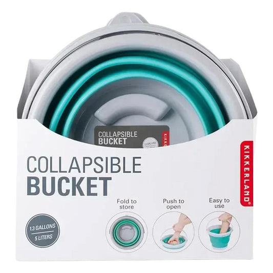 Kikkerland Design - 'Aqua' Collapsible Bucket (1CT).