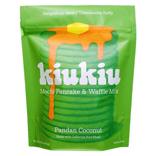 KiuKiu - 'Pandan Coconut' Mochi Pancake and Waffle Mix (16OZ)