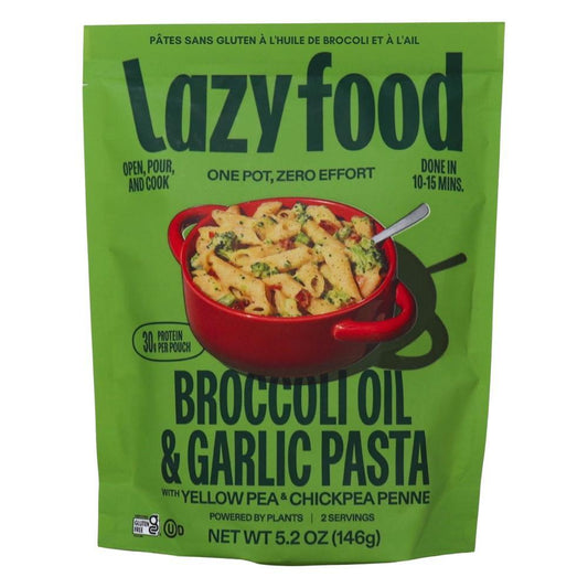 Lazy Food - 'Broccoli Oil & Garlic' Pasta w/ 30G Protein (146G)