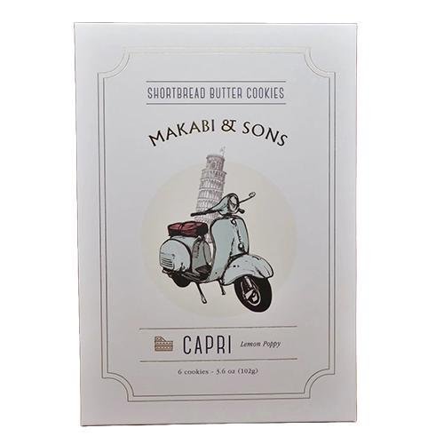 Makabi & Sons - 'Capri' Lemon Poppy Shortbread (6CT).