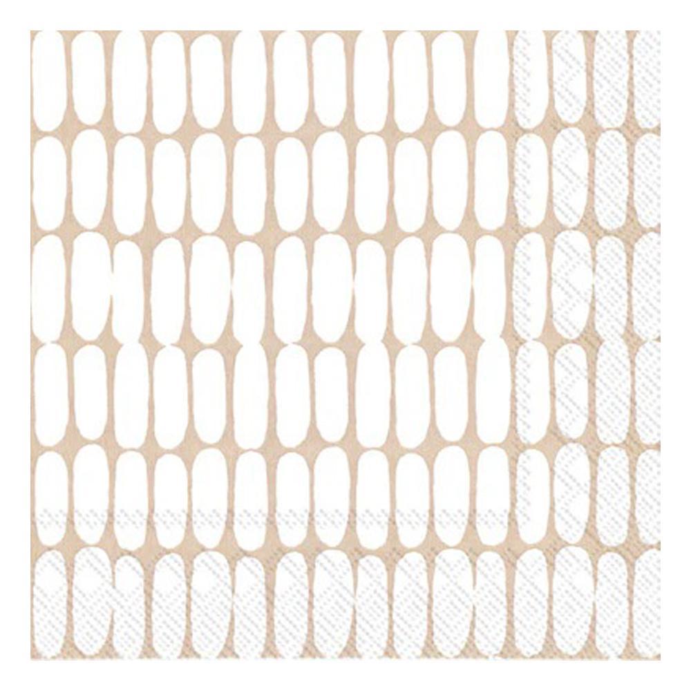 Marimekko - 'ALKU Linen Cream' Paper 3-Ply Napkins (20CT).