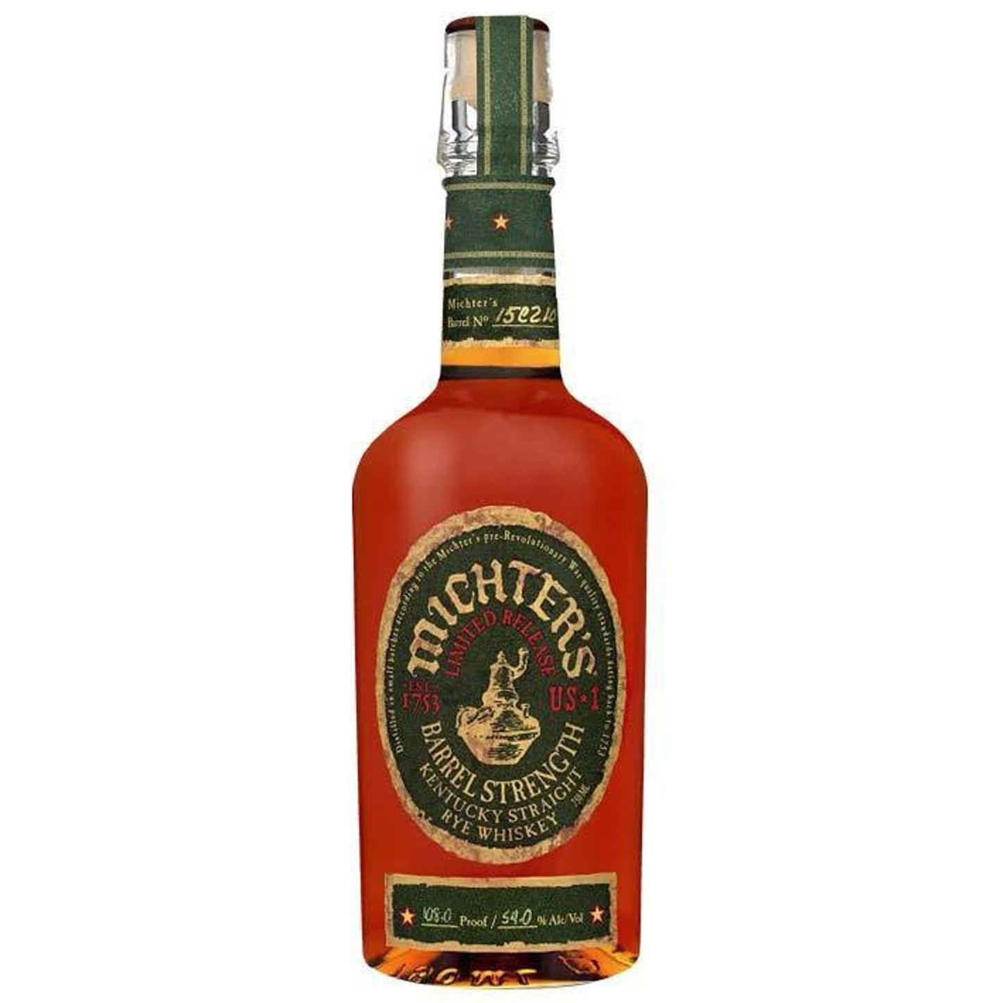 Michter's Distillery - 'Barrel Strength' Kentucky Straight Straight Rye Whiskey (750ML).