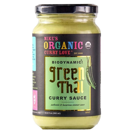 Mike's Organic Curry Love - 'Green Thai' Curry Sauce (360ML).