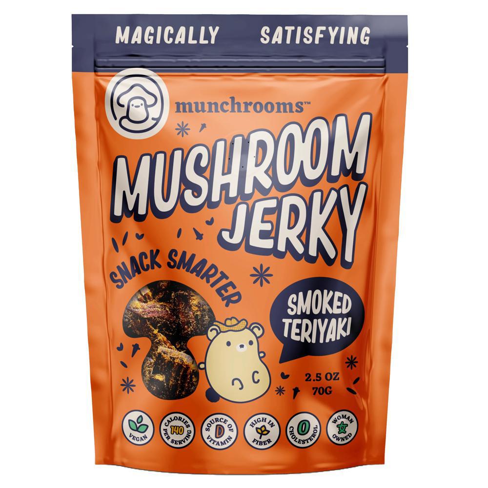 Munchrooms - 'Smoked Teriyaki' Mushroom Jerky (2.5OZ).