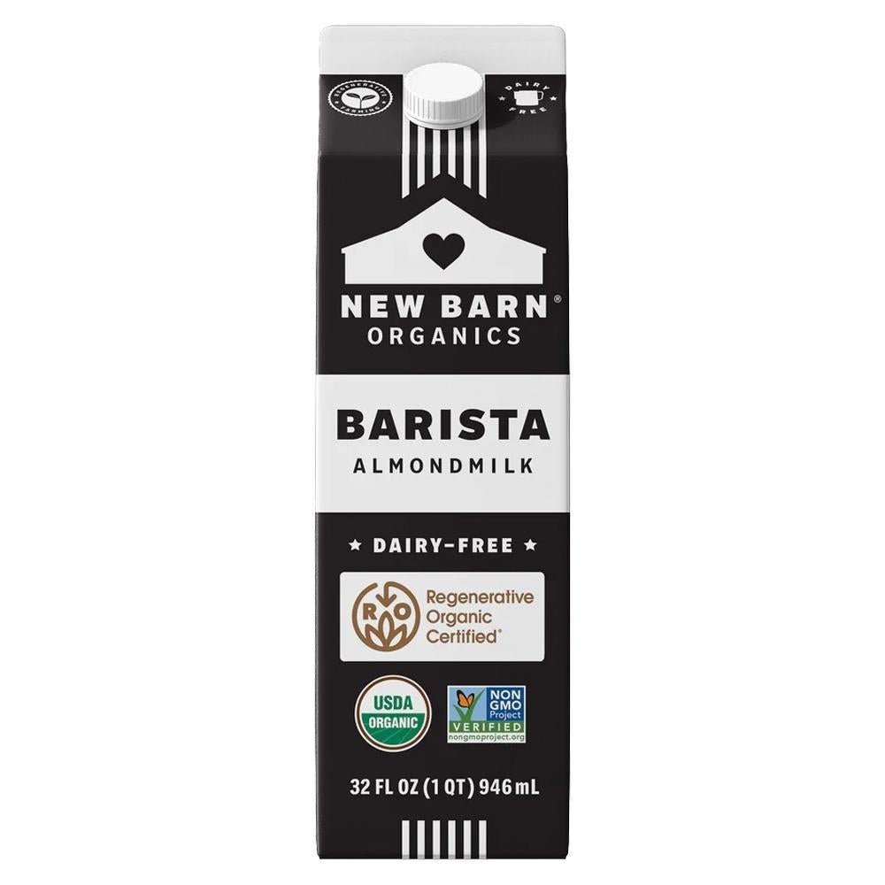 New Barn Organics - Organic 'Barista' Almond Milk (32OZ).