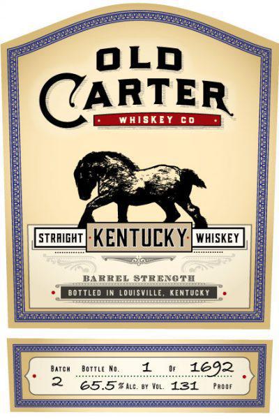 Old Carter Kentucky Straight Whiskey – Batch 2 | Small-Batch Limited Release (750ML).