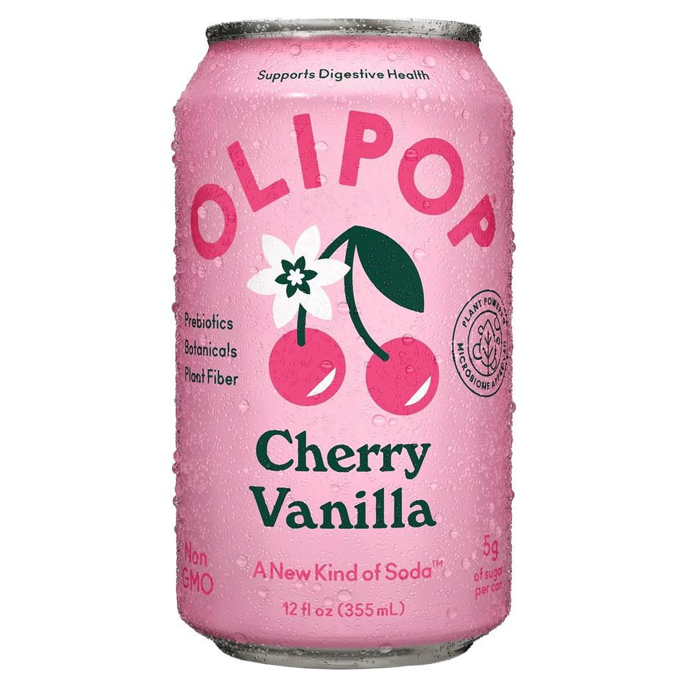 OLIPOP - 'Cherry Vanilla' Soda (12OZ).