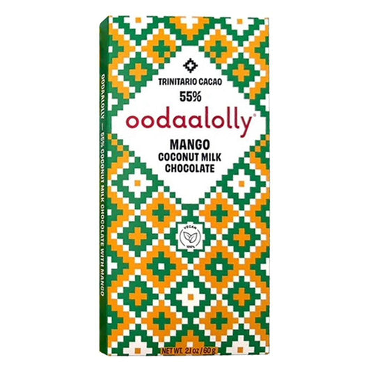 Oodaalolly - 'Mango Coconut Milk Chocolate' Bar (60G | 55%)