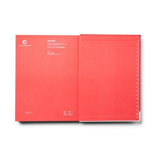 Pantone - 'Red 18-1763' Large Notebook.