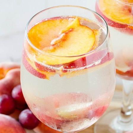 Peach & Tarragon White Wine Sangria.