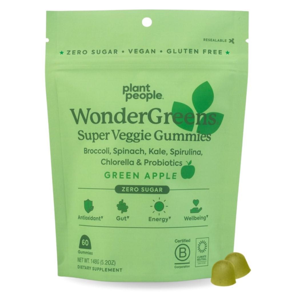 Plant People - 'WonderGreens' Super Veggie Gummies (5.2OZ | 60CT).