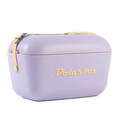 Polarbox - 'Lilac' Cooler w/ Yellow Leather Strap (21QT).