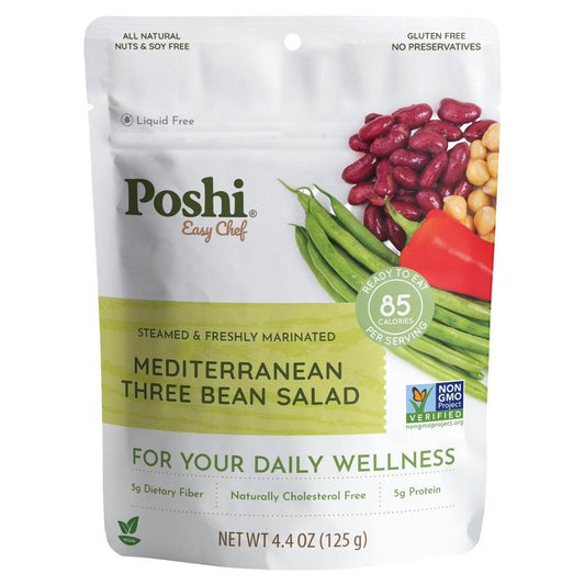 Poshi - Mediterranean Three Bean Salad (125G).