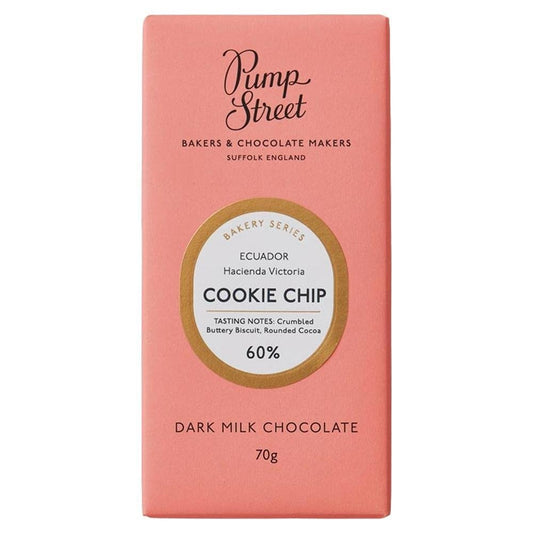 Pump Street - 'Cookie Chip' Dark Milk Chocolate Bar (70G | 60%).