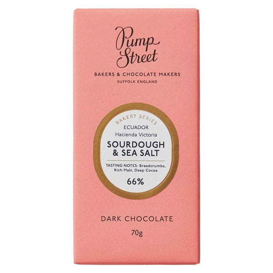 Pump Street - 'Sourdough & Sea Salt' Dark Chocolate Bar (70G | 66%).