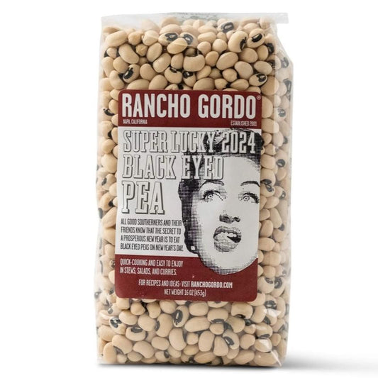 Rancho Gordo - 'Black Eye' Heirloom Beans (16OZ).