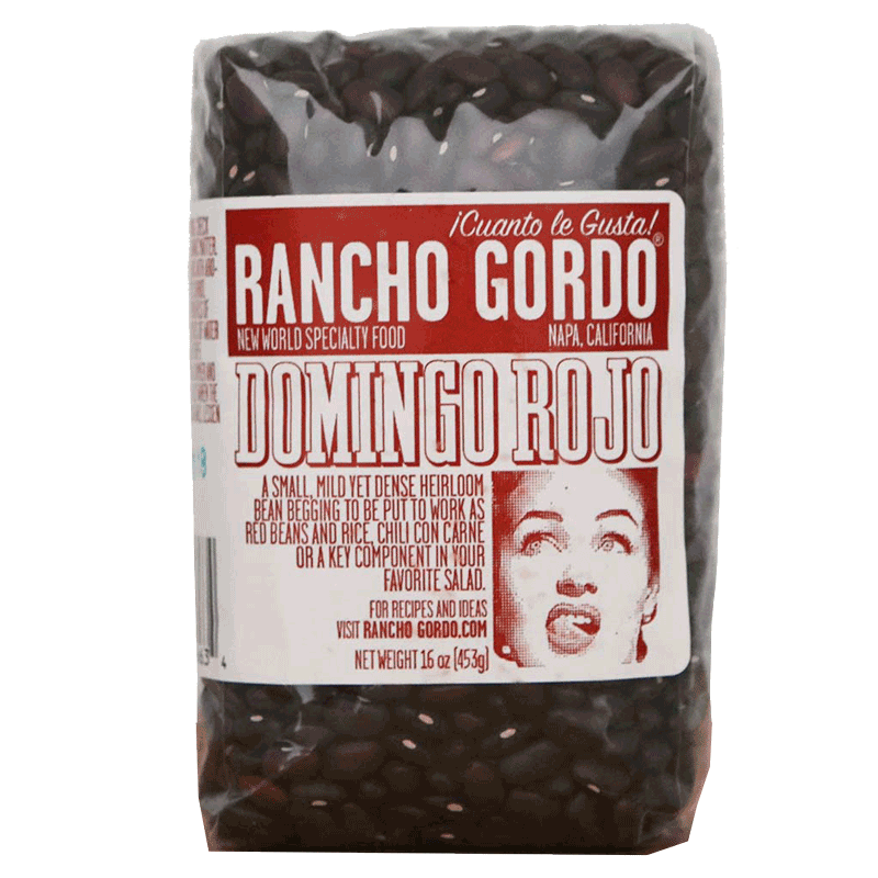 Rancho Gordo - 'Domingo Rojo' Heirloom Beans (16OZ).