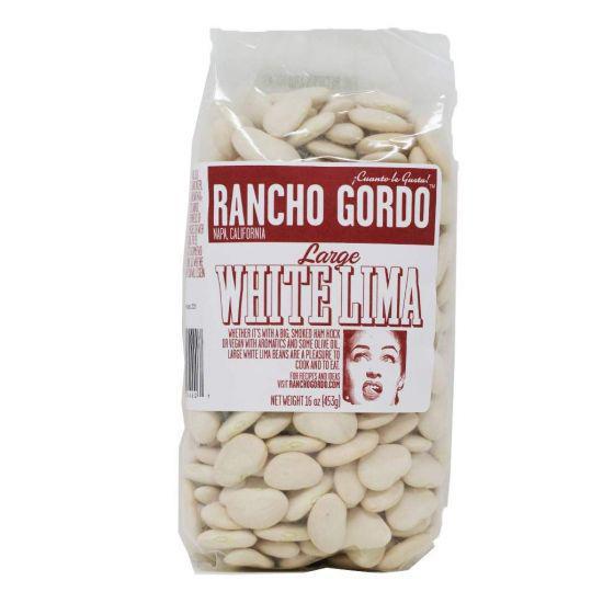 Rancho Gordo - 'Large White Lima' Heirloom Beans (16OZ).
