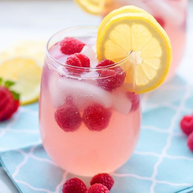 Raspberry & Hibiscus White Wine Sangria.