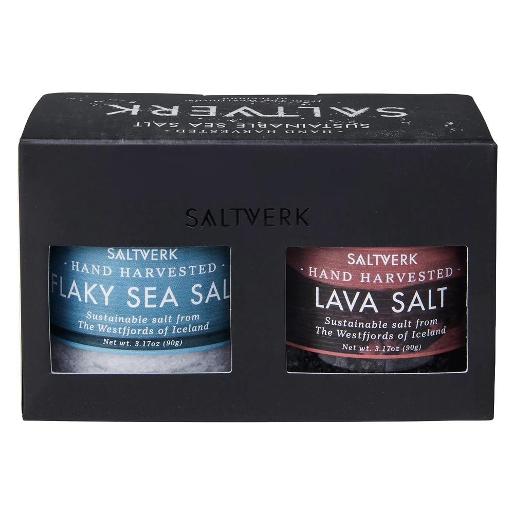 Saltverk - 'Pure & Lava' Sea Salt Giftbox (2PK).